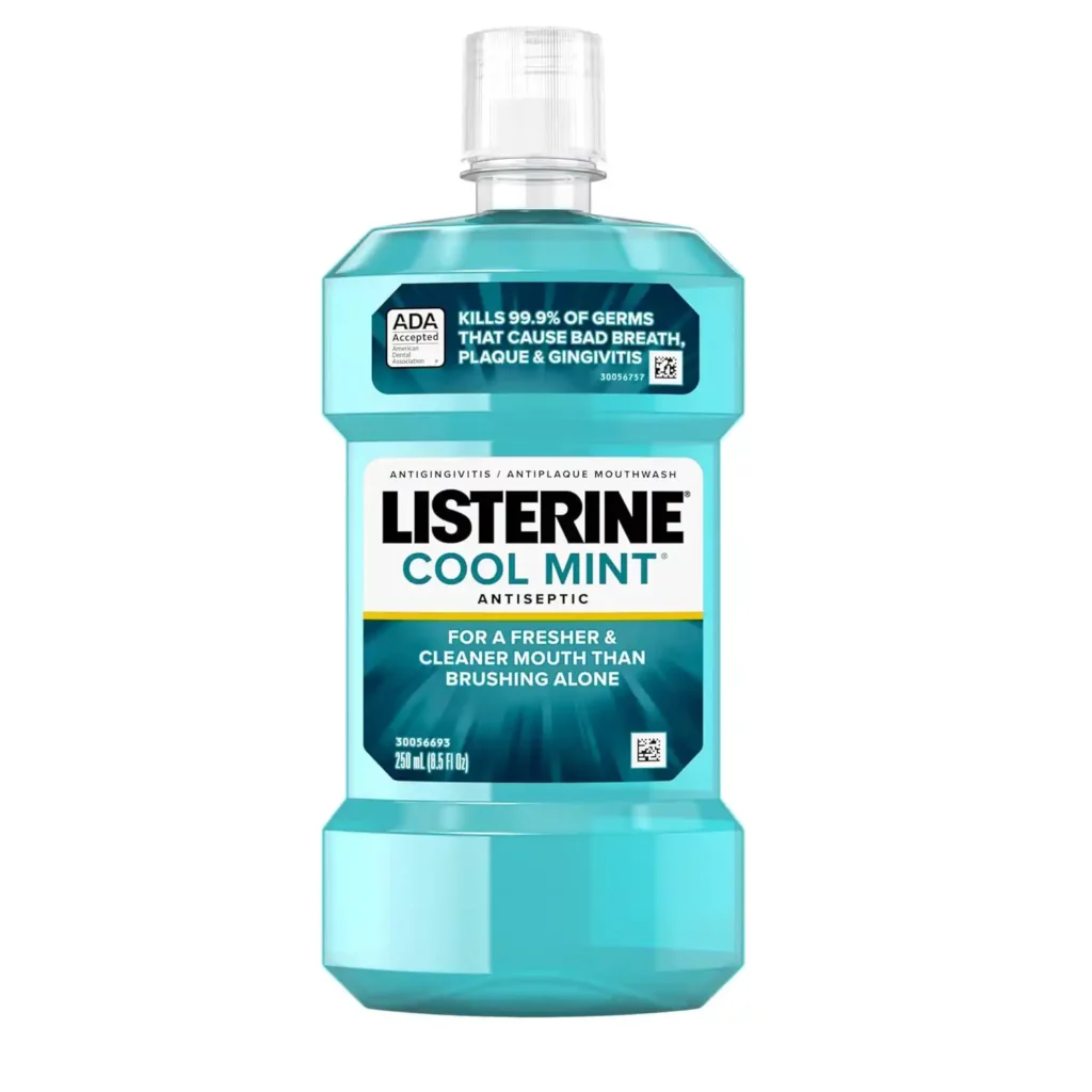 bottle of mouth wash
