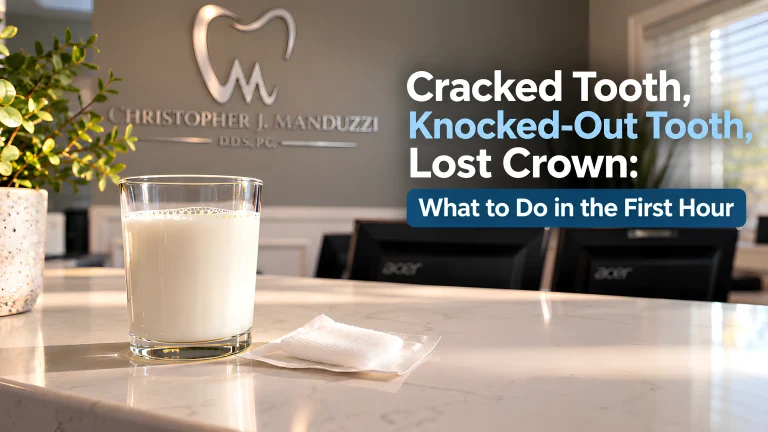 Cracked Tooth, Knocked-Out Tooth, Lost Crown: What to Do in the First Hour